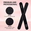 Makartt Nail File 100 180 Grit Emery Boards for Nails 10pcs Black Nail Files Professional Washable Doubled Sides Nail File Kit for Natural Acrylic Nails Coarse for DIY Salon Use