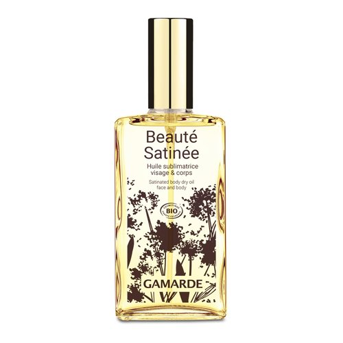 Gamarde Satin Beauty Oil - Vitamin E Oil for Skin - Nourishes and Softens Skin - Skin Protection and Anti-Aging Body Oil for Women - 3.38 oz