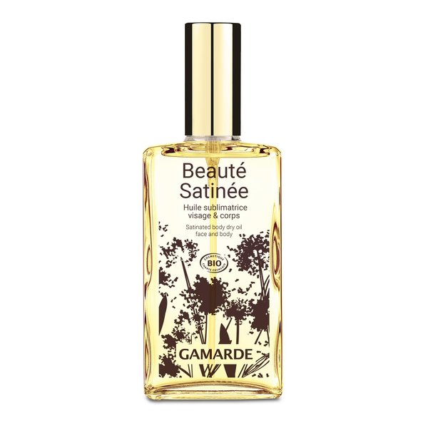 Gamarde Satin Beauty Oil - Vitamin E Oil for Skin - Nourishes and Softens Skin - Skin Protection and Anti-Aging Body Oil for Women - 3.38 oz
