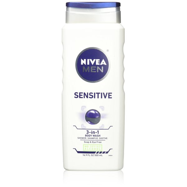 Nivea For Men Body Wash - Sensitive - 16.9 oz - 2 pk