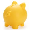 ZEAYEA 4 Pieces Cute Plastic Pig Money Bank, Unbreakable Saving Money Box Coin Bank for Boys Girls Adults, Plastic Piggy Bank Practical Gifts for Birthday, Christmas, New Year