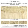 Human Hair Extensions Wire Hair Bleach Blonde,12 Inch #613 Hairpiece Remy Human Hair Extensions,70g Wire Hair Extensions by YILITE（12inch 70g Bleach Blonde）