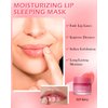 Sleeping Lip Mask, Overnight Hydrating & Prevention Dry and Cracked Lips Scrubs Exfoliator & Moisturizer, Ultra-Nourishing Lip Sleeping Mask with Wand, Lip Care Therapy Treatment for Women-02#Berry