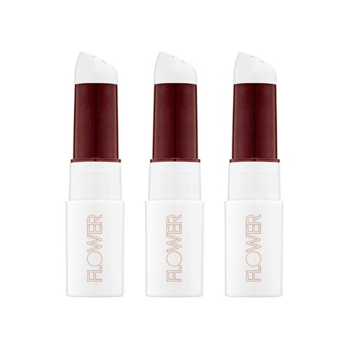 FLOWER BEAUTY Petal Pout Lip Mask | Hydrating Tinted Balm with Mango & Cocoa Butter | Vegan Scented Lips Color | Sangria - Berry Punch (Pack of 3)