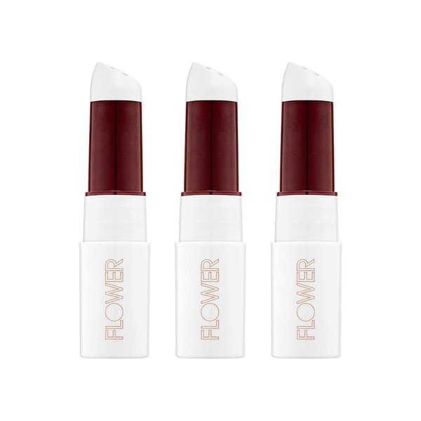 FLOWER BEAUTY Petal Pout Lip Mask | Hydrating Tinted Balm with Mango & Cocoa Butter | Vegan Scented Lips Color | Sangria - Berry Punch (Pack of 3)