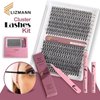 LIZMANN Lash Clusters False lashes Lash Extensions Kit Individual Lashes kit DIY Eyelash Extensions at Home. 30D-40D -9-16MIX Individual Lashes 280.