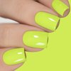 Vishine Neon Color Gel Nail Polish, 16ml Electrifying Neon Lemon-Lime Green Cream Gel Nail Soak Off UV LED Nail Lamp Gel Polish Nail Art Manicure Salon DIY Home 0.54Oz #M097