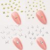 120pcs Gold Silver Star Nail Charms for Nails Design Metal Stars Nail Art Charms Mix Size Shape Nail Studs Star Nail Charm 3D Star Charms Nail Decor Nail Jewels for Nail Art Supplies Nail Accessories