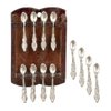 Town Square Miniatures Dollhouse Wooden Spoon Rack & Spoons 1:12 Scale Kitchen Wall Accessory