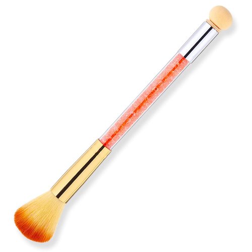 SILPECWEE 1Pc Double-Head Acrylic Nail Art Brushes UV Gel Nail Gradient Shading Pen Nail Remove Dust Powder Brush Manicure Tools