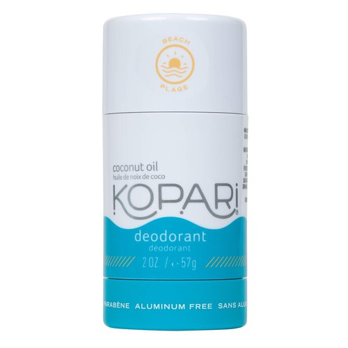 Kopari Deodorant for Women with Organic Coconut Oil | Aluminum Free Deodorant | Non Toxic Deodorant, Vegan, Gluten Free, Paraben Free, Deodorant for Men & Women | 2.0 oz | Beach