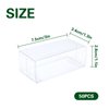 50PCS Clear Toy Car Model Display Boxes 1/64 Scale Plastic Model Car Display Case PVC Protector Covers Cases Vehicle Model Car Organizer Box for Collectors Storage Display Dustproof Protector Box