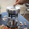 Teachers Choice Digital Coin Counter Automatic Coin Sorter - 2023 Version - Automatically Sorts U.S. Coins into Individual Tubes and Keeps Digital Count, with 20 Coin Wrappers Included (Gray)