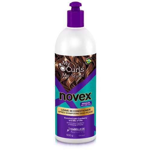 Novex My Curls Memorizer Leave in Conditioner - 16.9 oz. - Defines Curls, Controls Volume, Reduces Frizz, Adds Softness, for All Curly Hair Types