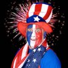 MEICOLY Red White Blue Face Body Paint Set,Halloween SFX Cosplay Clown Face Paint with Painting Brushes and Sponges,Patriotic Independence Day 4th of July Pride Face Paint,USA Flag Face Painting