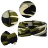 tiggell 6pcs Camo Leopard Headbands Elastic Bow Hairband Turban Twisted Head Wrap Knot Hair Accessories for Women Girls Running Sport Travel