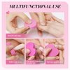 MelodySusie Heart Shape Mini Nail Buffer Block,100/180 Grit Double-Sided Sponge Nail File,Professional Nail Polishing Tools for Shaping and Smoothing,Suitable for Manicures and Pedicures,50 Pcs