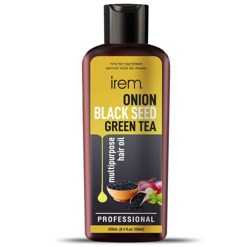 Irem Onion & Black Seed Hair Oil For Hair Growth With Green Tea Oil Promotes Hair Growth Control Hair Fall & Dandruff 250ml