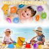 Bath Toys for Kids Ages 1-3, Kids Bath Toys with Floating Boats, Bathing Spoon Shower, 13 PCS Bathtub Toy for Babies Water Table Pool Birthday Gift for Toddlers 1-3 Infant Baby Boys/Girls 6-12-18M+