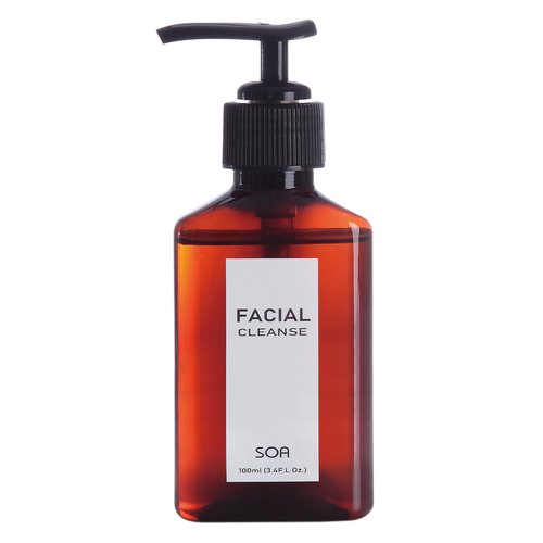 SOA Facial Cleanse, Foaming Face Wash, Exfoliating and Hydrating Deep Skin Cleanser for Sensitive Skin