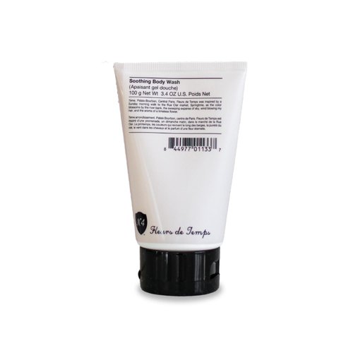 Number 4 Fleurs de Temps Soothing Body Wash. Moisturizing Body Wash with Vitamin E and Oat Extract, 3.4 oz