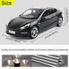 1/24 Diecast Model 3 Toy Car, Alloy Casting Model 3 Model Car Pull Back Collectible Vehicles with Sound and Light, 6 Open Doors, Model 3 Diecast Model Car Toy for Kids Adults (Black)