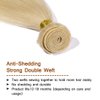 Msthoo 613 Brazilian Virgin Hair Bundles Blonde Silky Straight Human Hair Extensions Replacement Bundle for Women 30 inches