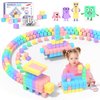 KAEILORU 45pcs Magnetic Blocks Building Cubes for Toddlers - Pastel Colors Magnetic Cubes Toys Classroom Must Have STEM Magnet Building Blocks Toy Christmas Birthday Gifts for Girls Boys Ages 1-3 3-5