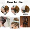Dingion 9 Pieces Colorful Spiral Lock Hair Tie Long Dreadlock Accessory Hair Bands Bendable Iron Wire Ponytail Holders, 9 Styles, 9 Count, for Women Men Thick Long Curly Hair