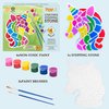 TOYLI Unicorn Painting Kit for Kids, Unicorn Art Set, Unicorn Project, DIY, Stepping Stone kit, Includes 2 Painting Brushes and 6 Paints Mess-Free, Kids Arts and Crafts