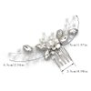 Gorais Crystal Wedding Hair Comb for Wedding Silver Pearl Headpiece Bridal Hair Accessories for Women and Girls