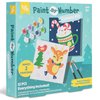 Little Yellow Bicycle: Reindeer Paint-by-Number Kit - Complete Art Set W/ 2 Canvases, 2 Brushes & 8 Paint Pots, Holiday-Themed, Kid & Adult Craft Kit