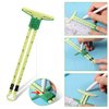 2 Pieces Sewing Gauge Sewing Measuring Tool, 5-in-1 Sliding Gauge Measuring Sewing Ruler Tool Fabric Quilting Ruler for Knitting Crafting Sewing Beginner Supplies