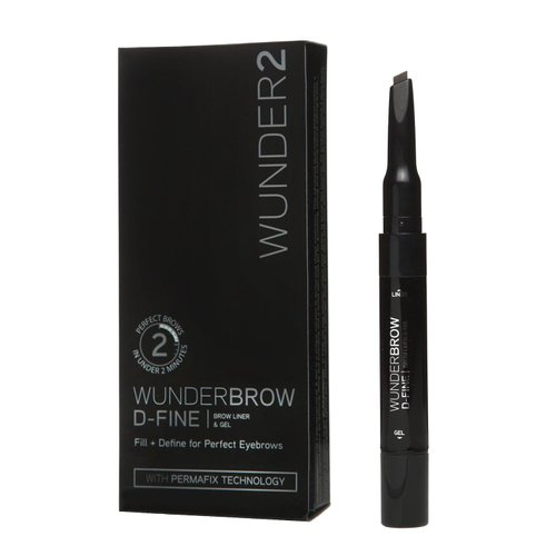 WUNDER2 WUNDERBROW D-FINE Multi-Use Eyebrow Pencil & Brow Gel Makeup for Fuller Brows, Color Blonde