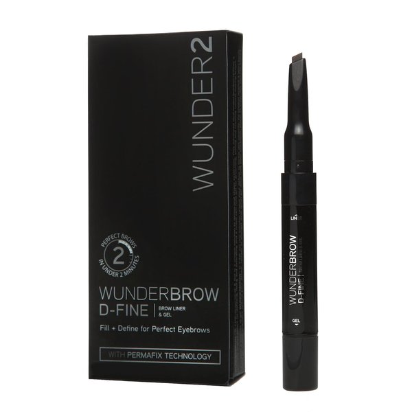 WUNDER2 WUNDERBROW D-FINE Multi-Use Eyebrow Pencil & Brow Gel Makeup for Fuller Brows, Color Blonde