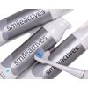 Smileactives Vibrite Sonic Electric Toothbrush Heads, 3 White/Blue Replacement Brush Heads with Firm Tip Bristles for Teeth Whitening and Cleaning, Helps Remove Plaque (Not Compatible w/Wave Version)