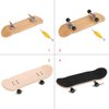 Aqur2020 1Pc Mini Finger Skateboards Maple Wooden+Alloy Replacement Wheels Fingerboard with Box Reduce Pressure and Tools for Kids as Gifts hristmas Goodie Bag fillers, Christmas prizes(1#)