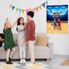 PLULON Basketball Party Game for Kids Pin The Basketball on The Hoop Game Basketball Poster with Basketball Stickers for Boys Girls Birthday Party Wall Decorations Classroom Activities