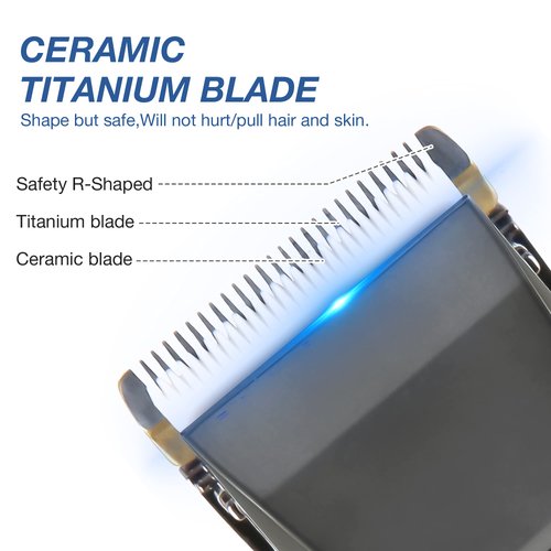 DC DICLASSE Professional Cordless Hair Trimmer for Men,Rechargeable Hair Clippers w/LED Display,5-Speed Home Hair Cutting Kit for Barbers Kids Women Adults Elderly