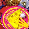 Yiyiring 96 Pcs Softball Party Supplies for Girls Softball Party Tableware Softball Party Decorations Plates Napkins Forks Set Softball Birthday Disposable Sports Tableware Kit Women 24 Guests