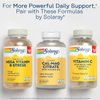 Solaray Calcium Magnesium Citrate 2:1 Ratio - Calcium Supplements for Women and Men w/Magnesium and Vitamin D 2 - Bone Health, Muscle and Nerve Support - Vegan, 60-Day Guarantee, 30 Serv, 180 VegCaps