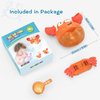 KINDIARY Bath Toy, Crab Bath Bubble Maker for Baby, Toddlers 1-3, Infants, Kids, Automatic Bubbles Machine Blower for Bathtub, Battery Operated