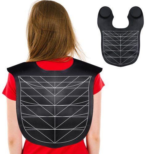 yarlung Hair Cutting Collar Cape, Silicone Hair Cutting Guide Cape for Hair Styling, Salon Hairdressing, Barber Shop, Weighted Neck Wrap, Black