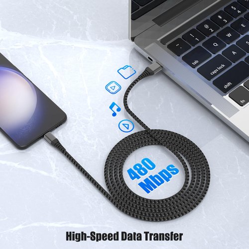 Hccob iPhone 14 13 12 Charger Fast Charging, [MFi Certified] Long USB C to Lightning Cable, 20W USB C Fast Charger Block for iPhone14 Pro Max/13/12Pro Max/11/11Pro Max/XS/XR/X/8Plus,iPad(Black-6FT)