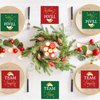 50 Pcs Christmas paper Napkins Disposable Team Naughty Luncheon Napkins Red and Green Holiday Party Supplies Xmas Party Decorations