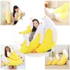 HOSTK Banana Plush Pillow, Peeled Banana Stuffed, Soft Toys Food Plushie Banana Hugging Pillow, Gift for Birthday, Valentine, Christmas (19.6 inches)