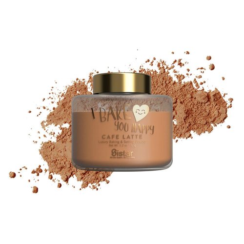 Sistar I Bake You Happy Luxury Baking And Setting Powder Reduce Shine Long Lasting Coverage (Cafe Latte)