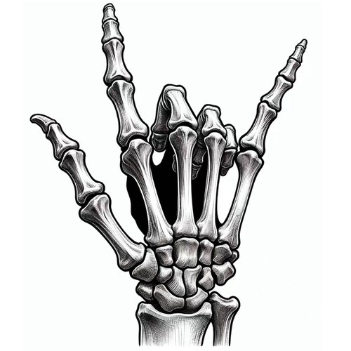 Dopetattoo Tattoo design 6 Sheets Temporary Tattoos Hand Skeleton Tattoo Ghost hand Fake tattoos Neck Arm Chest