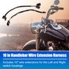 X AUTOHAUX 10 Inch Handlebar CAN Bus Circuit Wire Extension Harness for Harley Davidson Softail Dynas Electra Glide Road Glide Sportster Handlebar Wire Extension Switch Wiring Harness