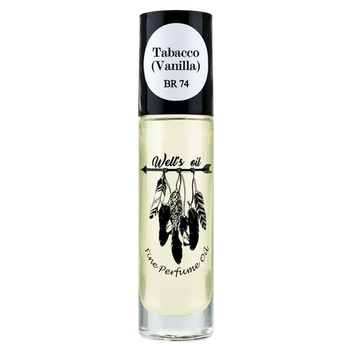 Well's Perfume Oil Roll-On 10 ml / 0.33 fl Oz | Notes of Tobacco and Vanila, Alcohol-Free, Oil Based, Long Lasting (Inspired by Tobacco Vanilla Type)